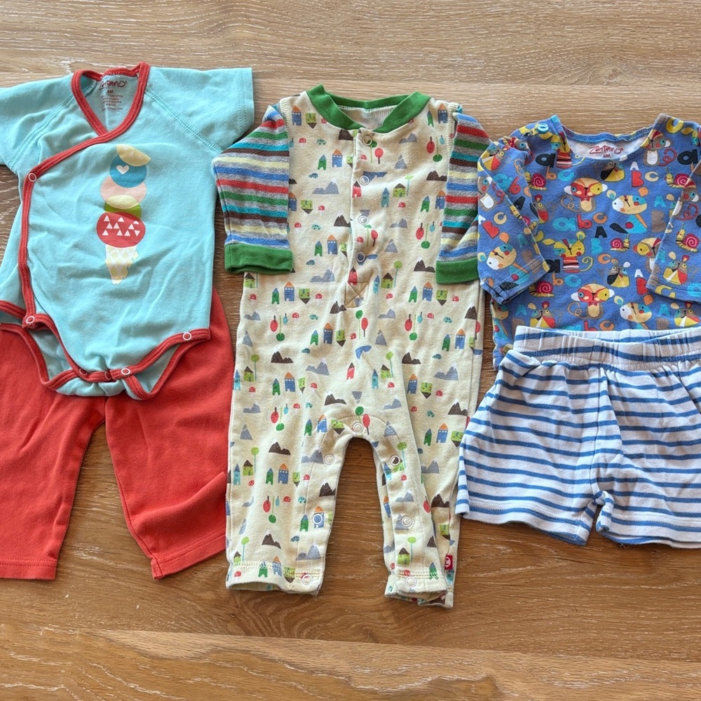 Colorful Zutano 6 month Set